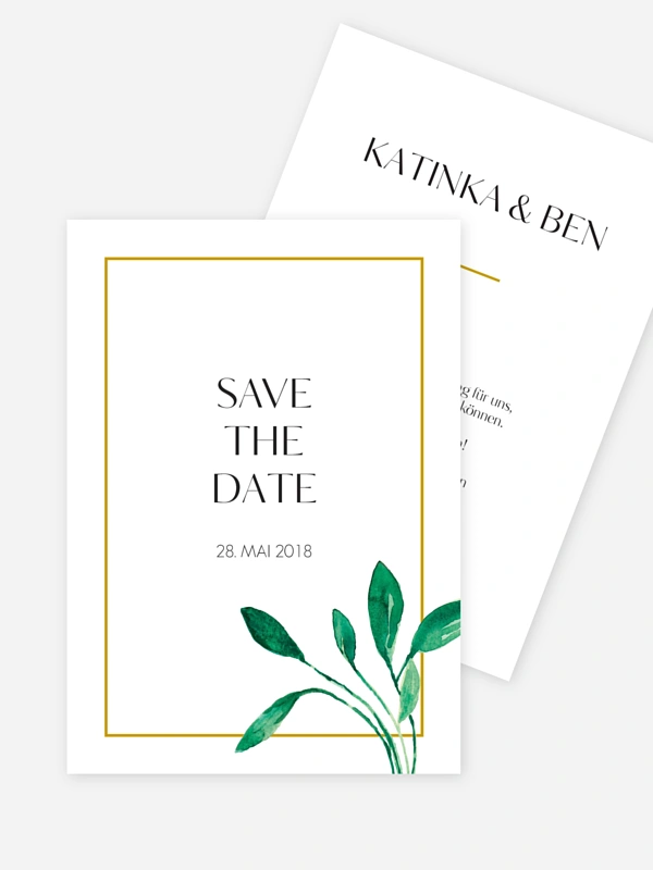 Save-the-Date Karte Botanic Love