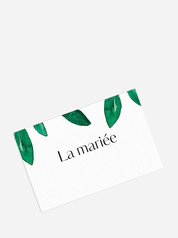 Marque-place mariage Botanique