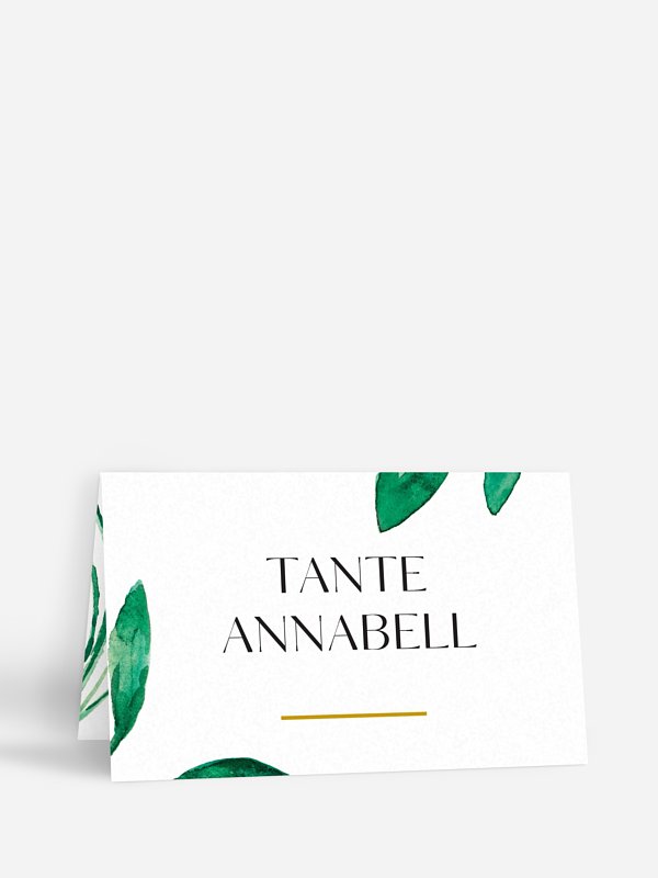 Tischkarte Hochzeit Botanic Love