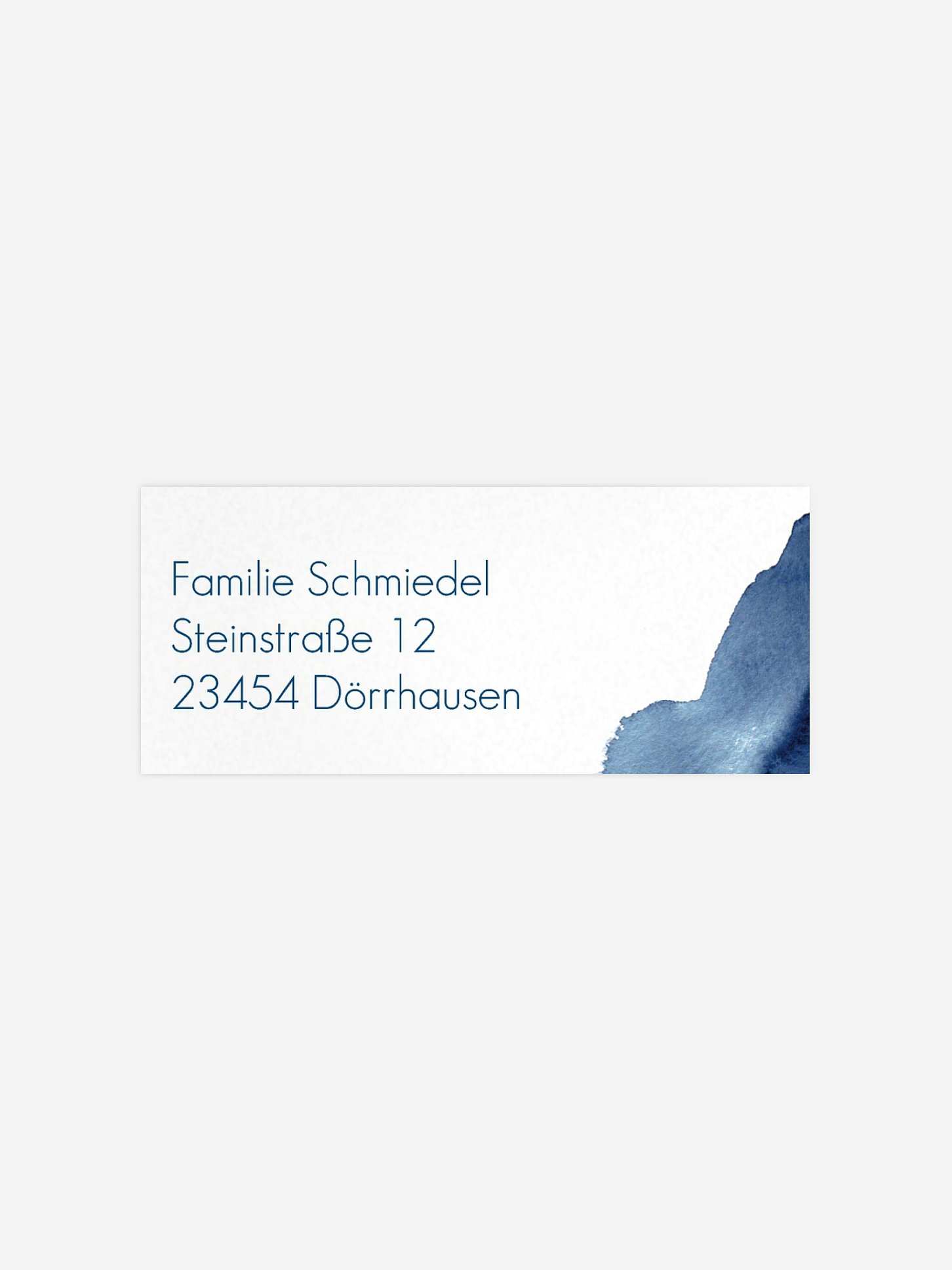 Absenderaufkleber Trauer Modern Aquarelle