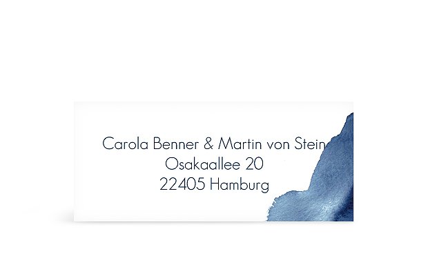 Absenderaufkleber Hochzeit Modern Aquarelle