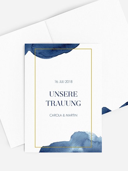 Kirchenheft Hochzeit Modern Aquarelle