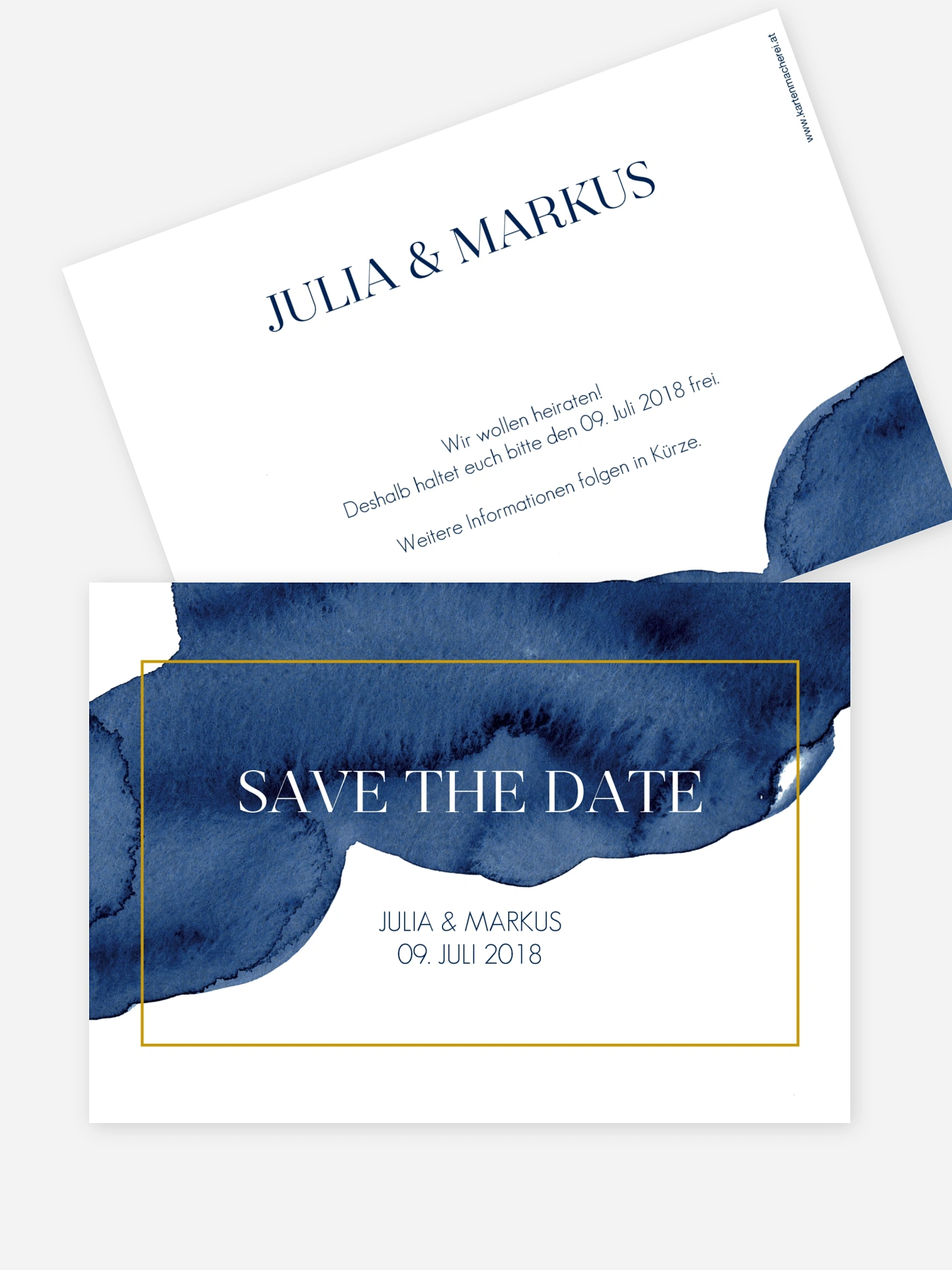 Save-the-Date Karte Modern Aquarelle