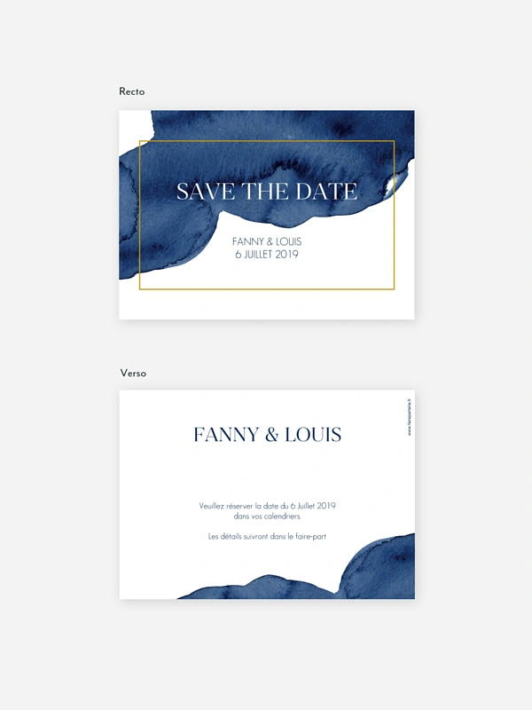 Save the date Aquarelle moderne
