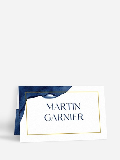 Marque-place mariage Aquarelle moderne