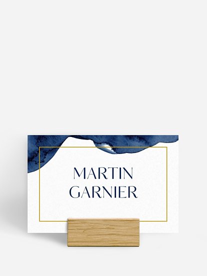 Marque-place mariage Aquarelle moderne