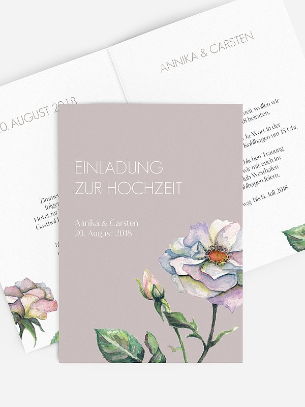 Hochzeitseinladung Floret