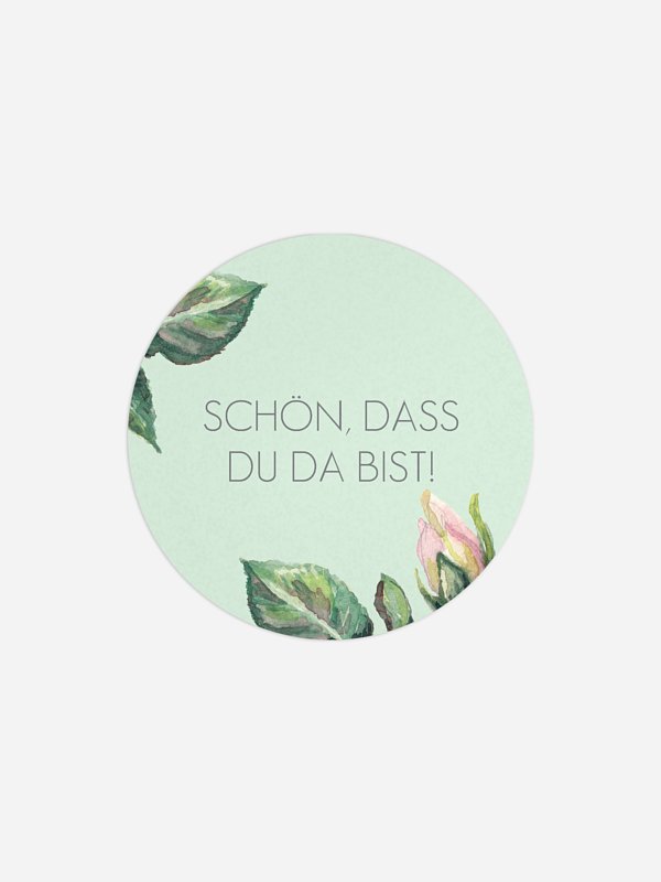 Geschenkaufkleber Hochzeit Floret