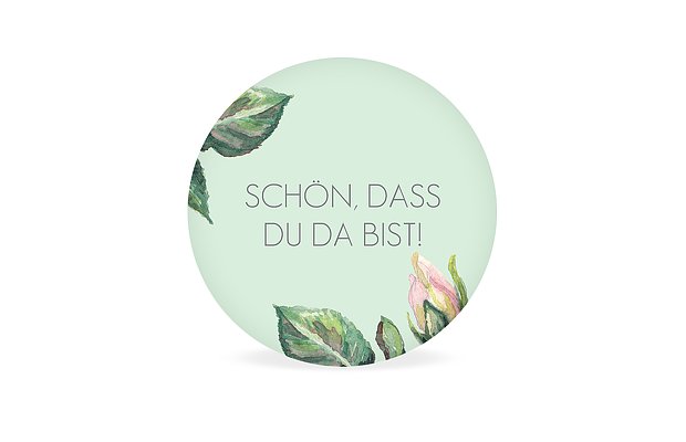Geschenkaufkleber Hochzeit Floret