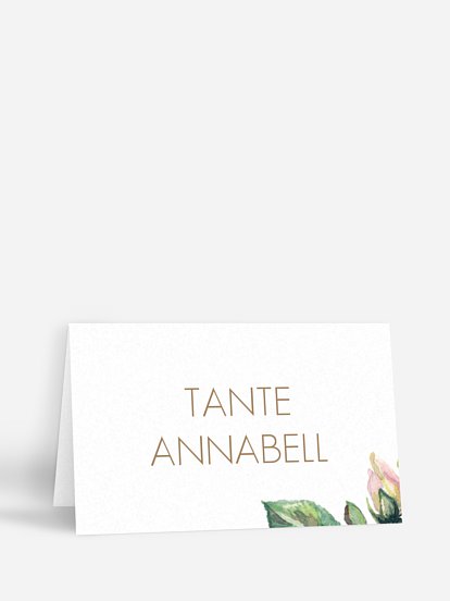 Tischkarte Hochzeit Floret