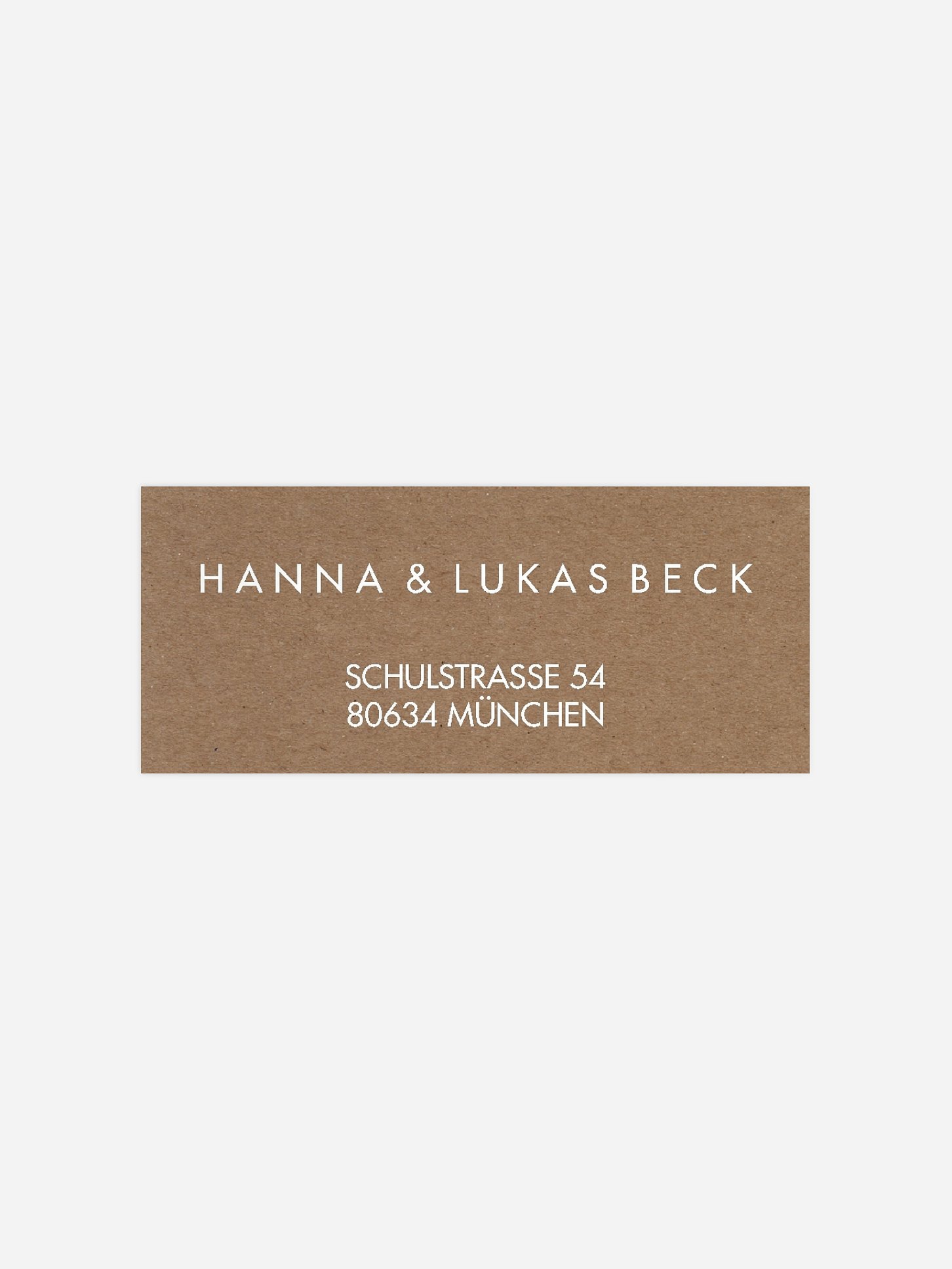 Absenderaufkleber Hochzeit Wild Love