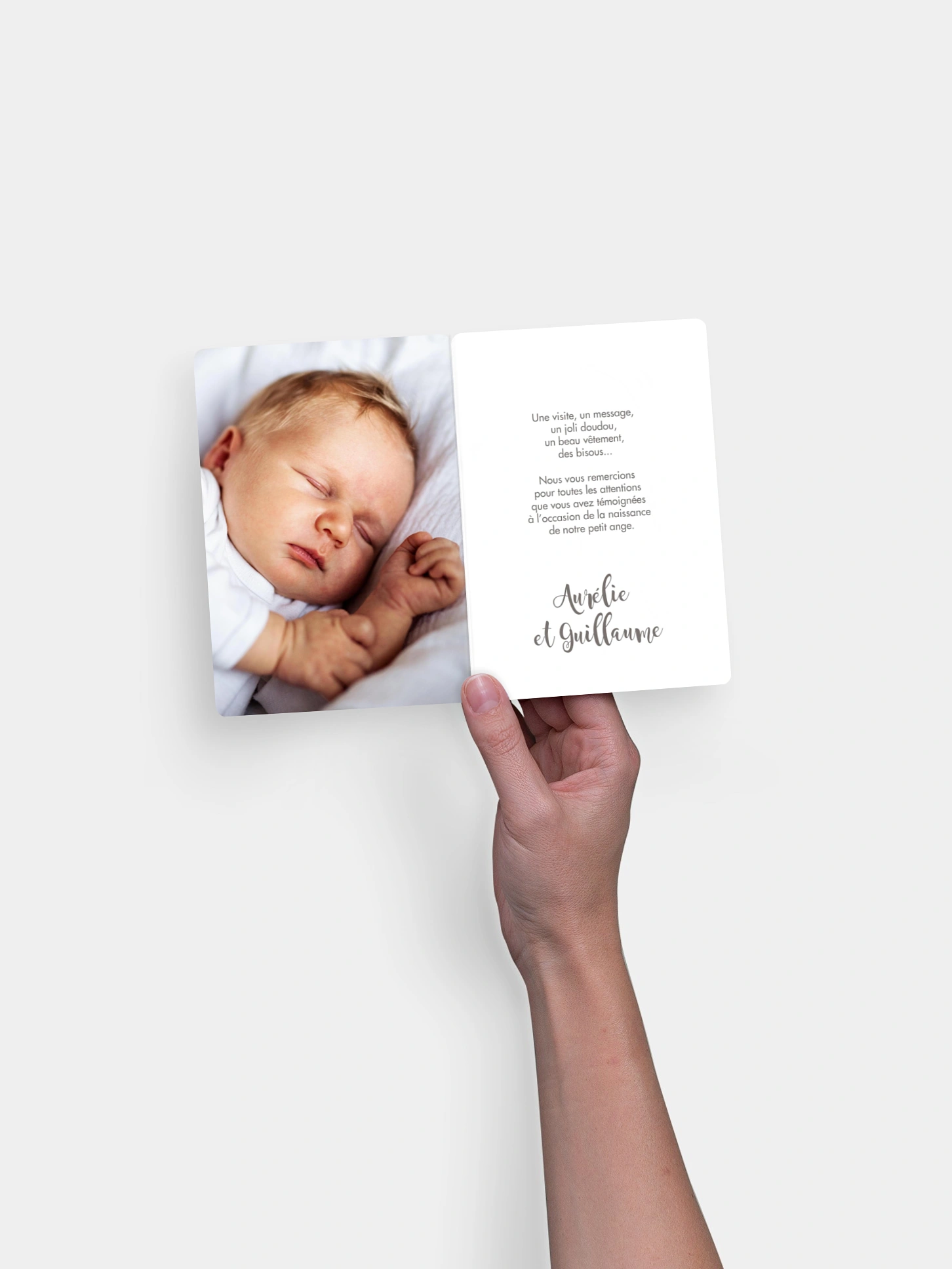 Carte remerciement naissance Wild Love