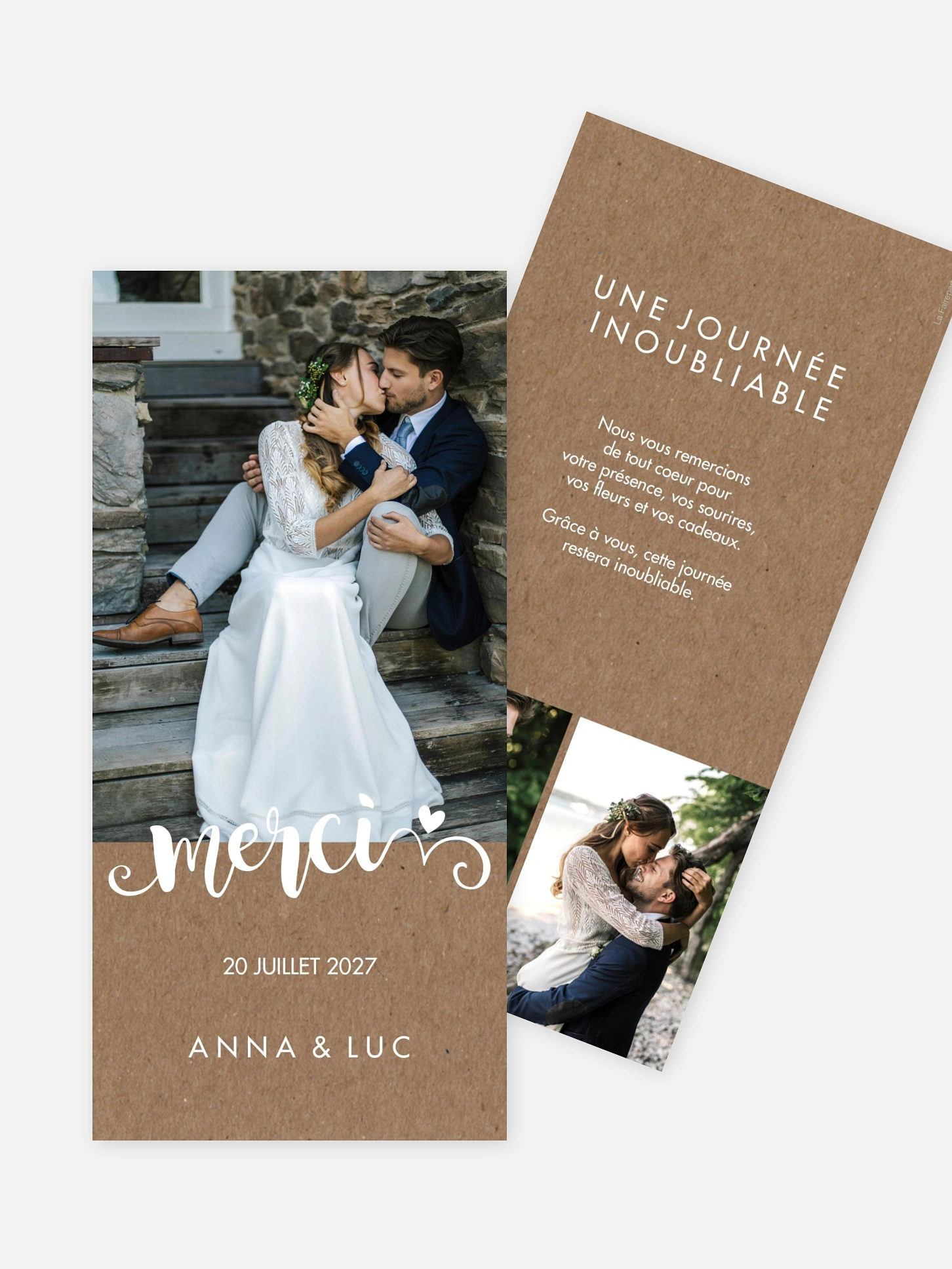 Carte de remerciements Wild Love