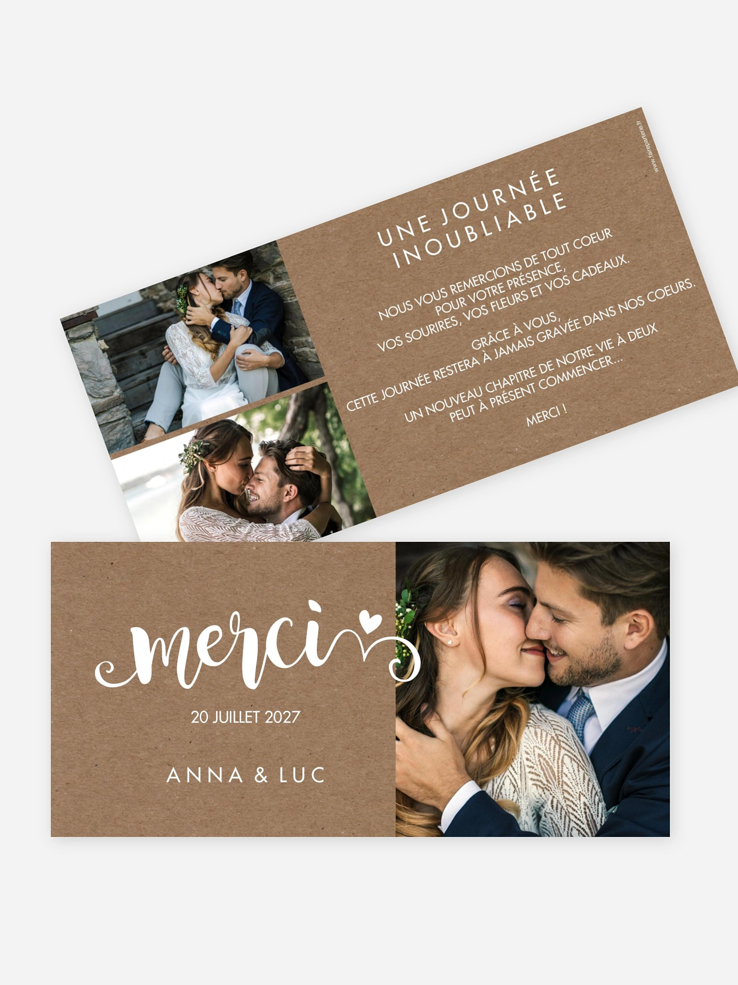 Carte de remerciements Wild Love
