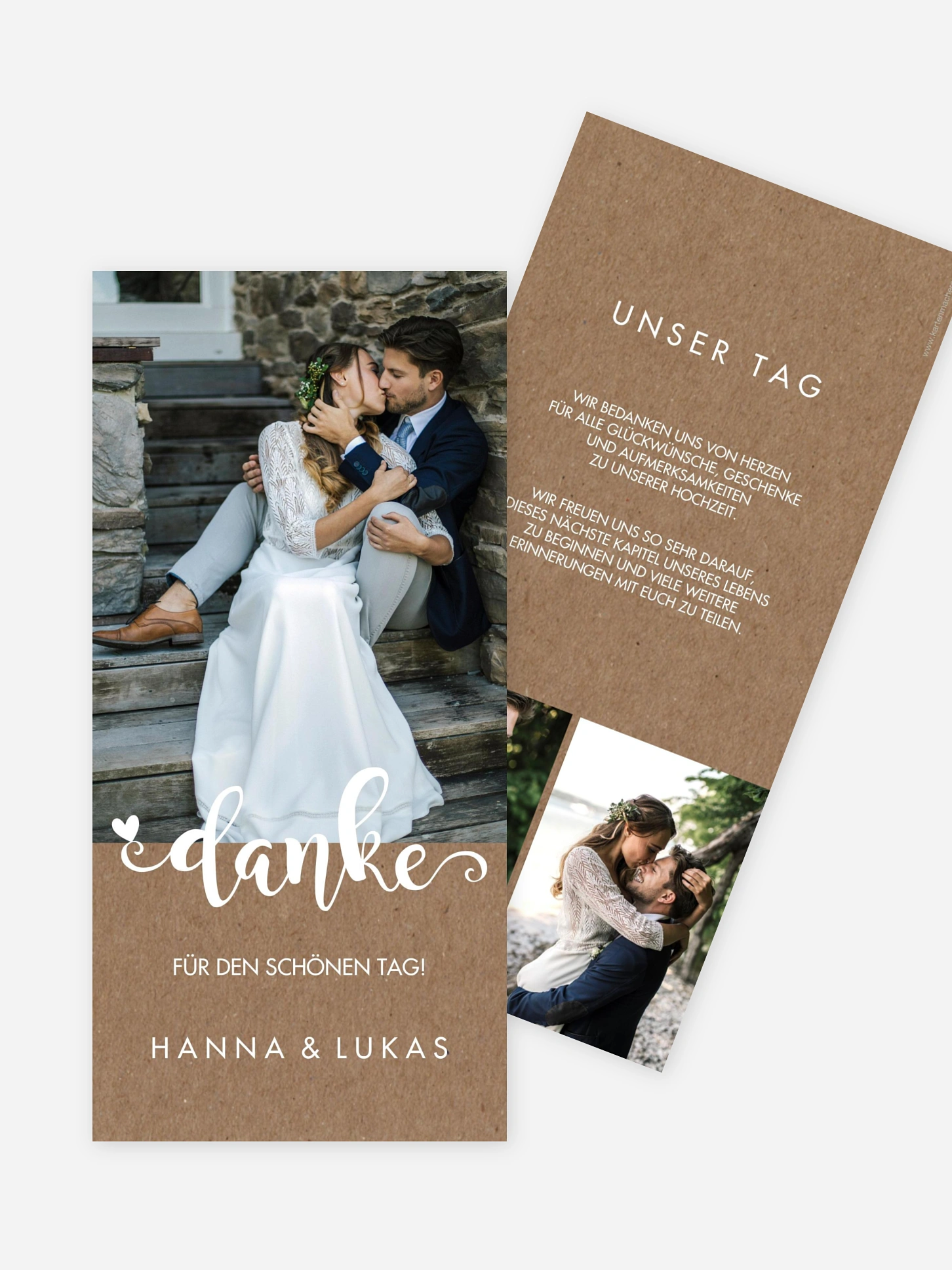 Dankeskarte Hochzeit Wild Love