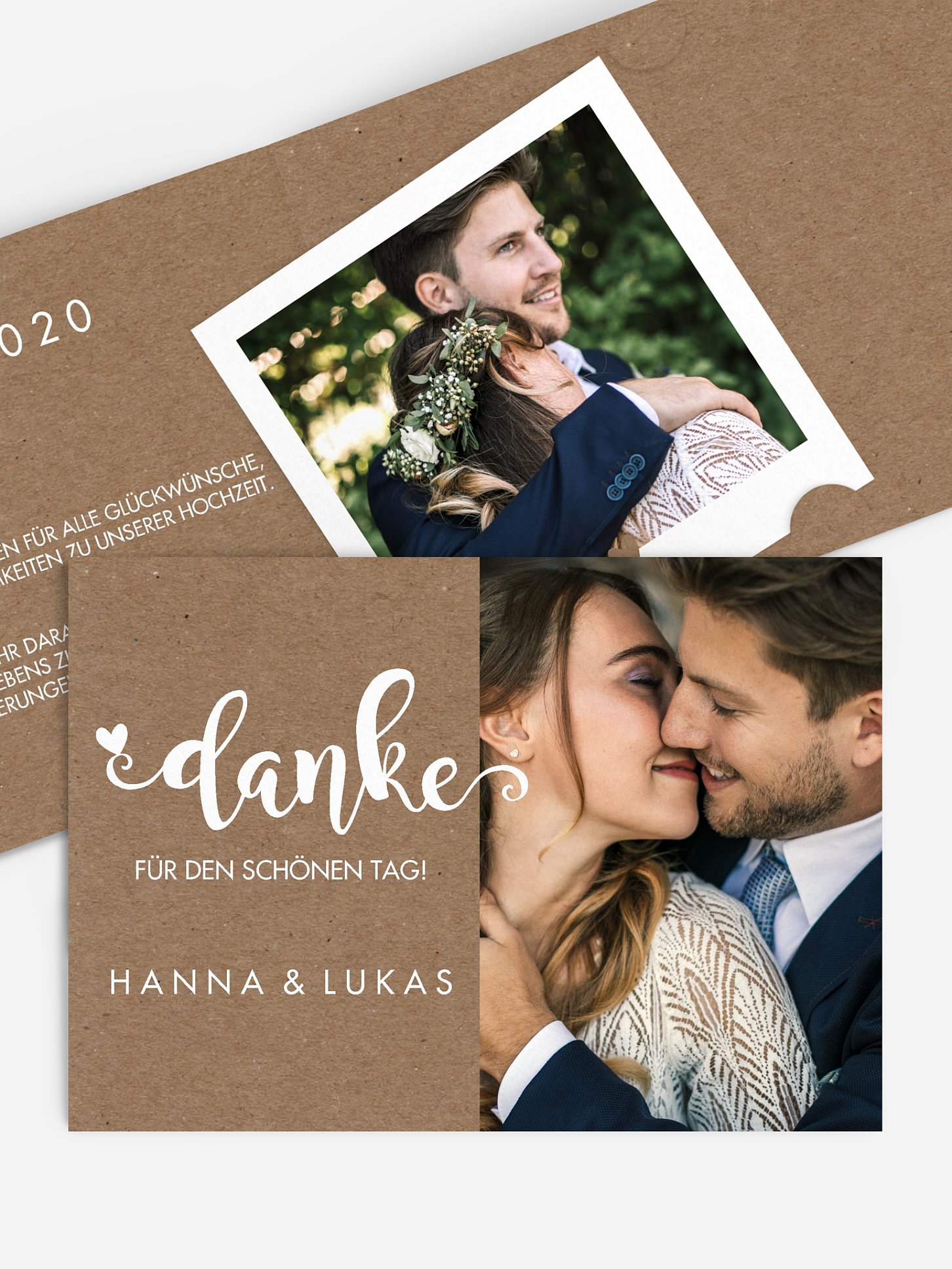 Dankeskarte Hochzeit Wild Love