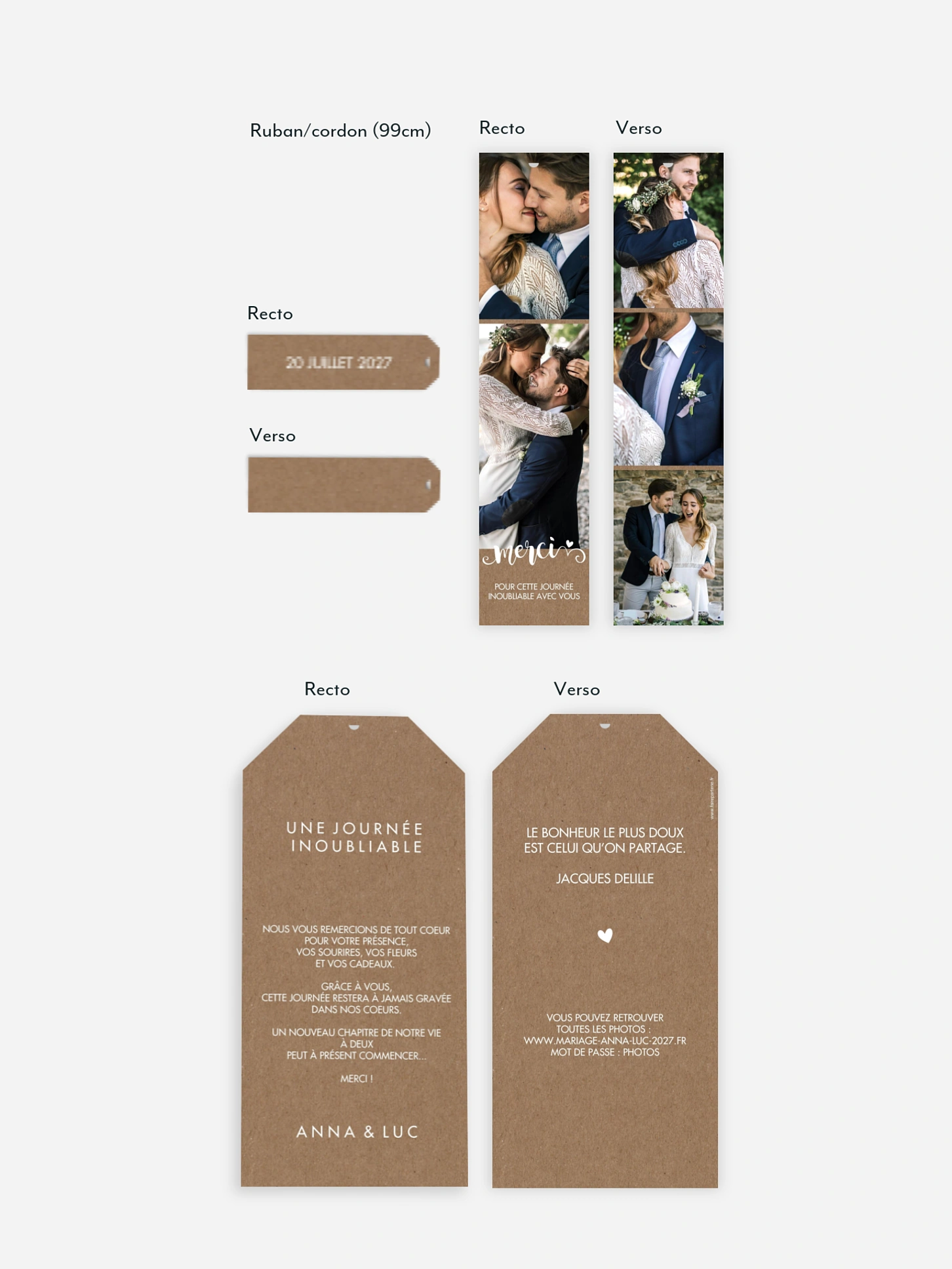 Carte de remerciements Wild Love
