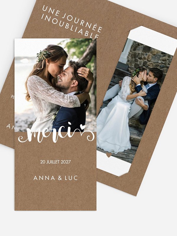 Carte de remerciements Wild Love