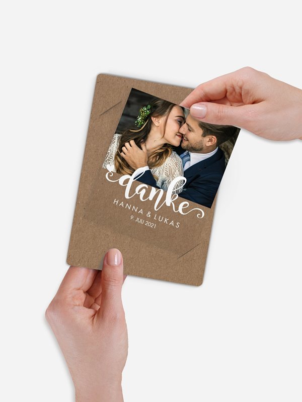 Dankeskarte Hochzeit Wild Love