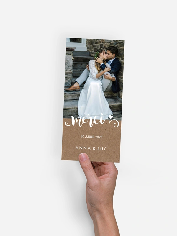 Carte de remerciements Wild Love