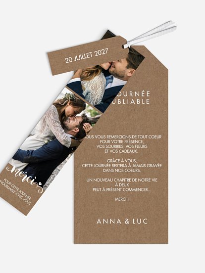 Carte de remerciements Wild Love
