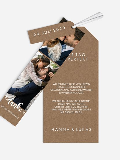 Dankeskarte Hochzeit Wild Love