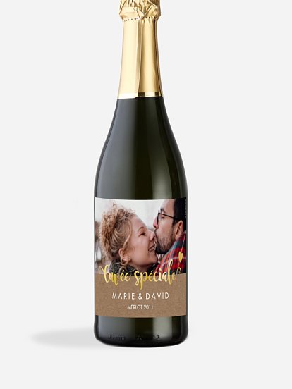 Étiquette bouteille Wild Love