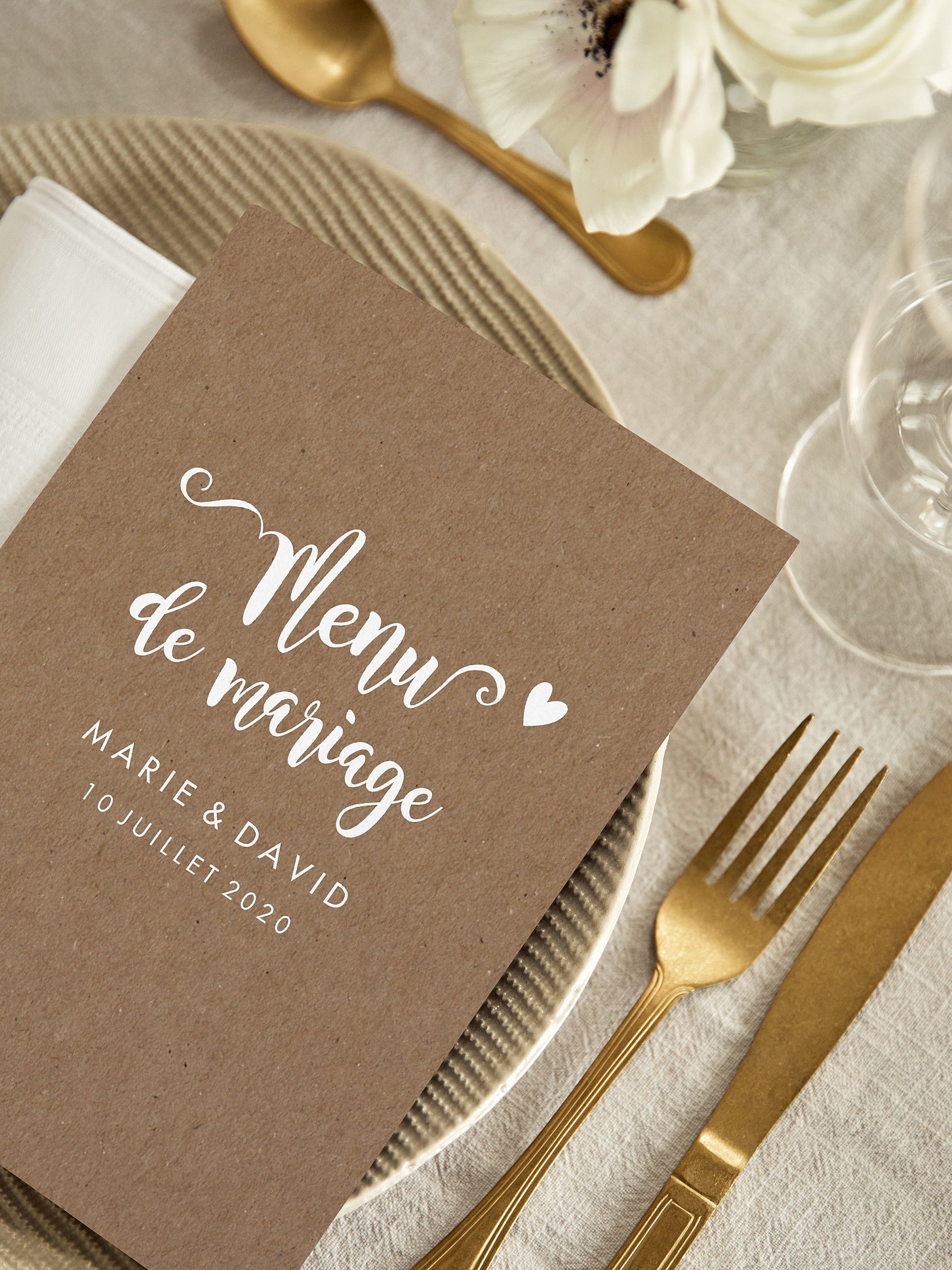 Menu mariage Wild Love