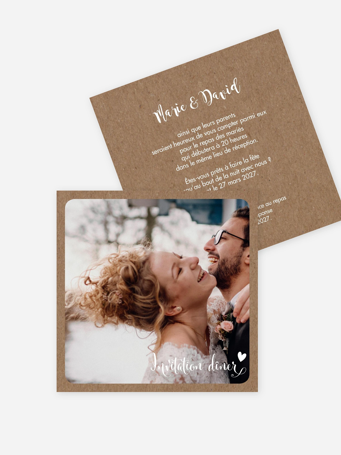 Carton d'invitation Wild Love