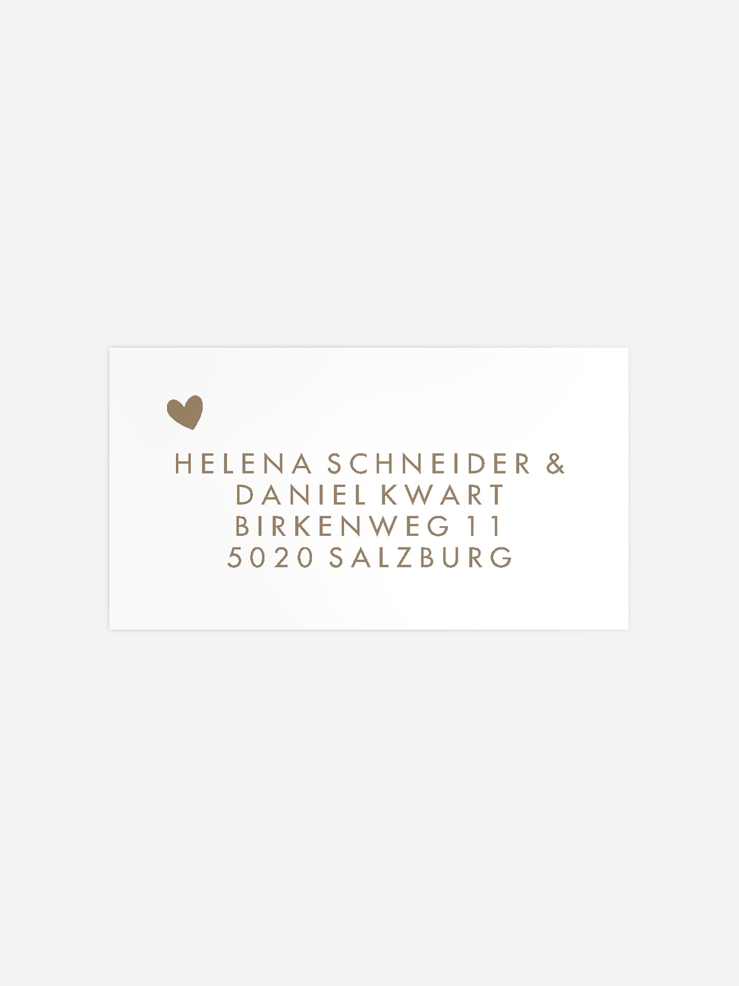 Empfängeraufkleber Hochzeit Wild Love