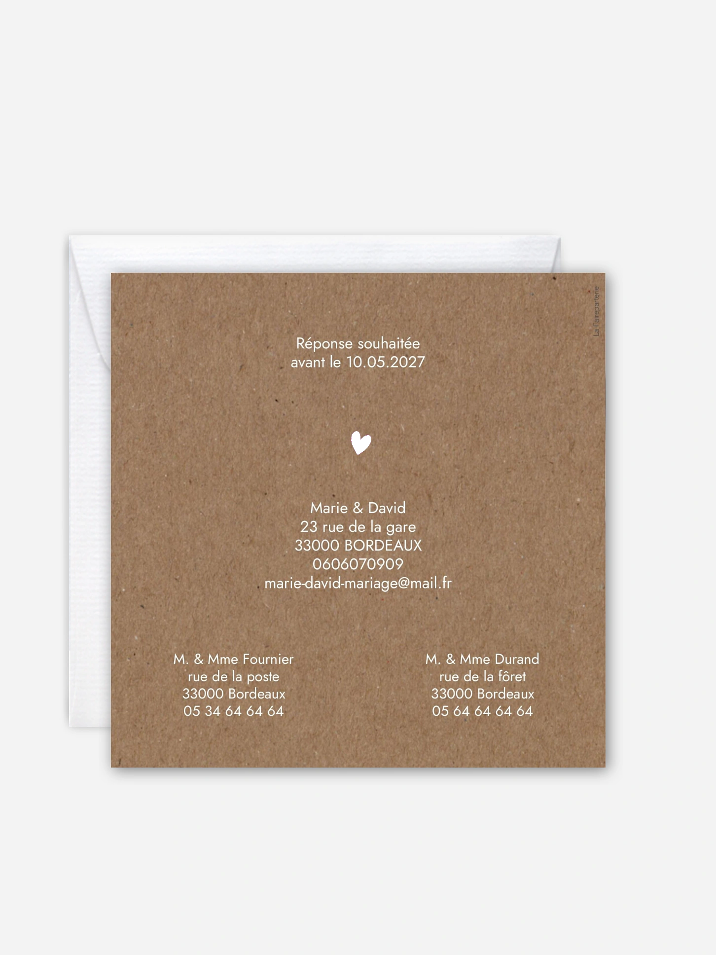 Faire-part de mariage Wild Love