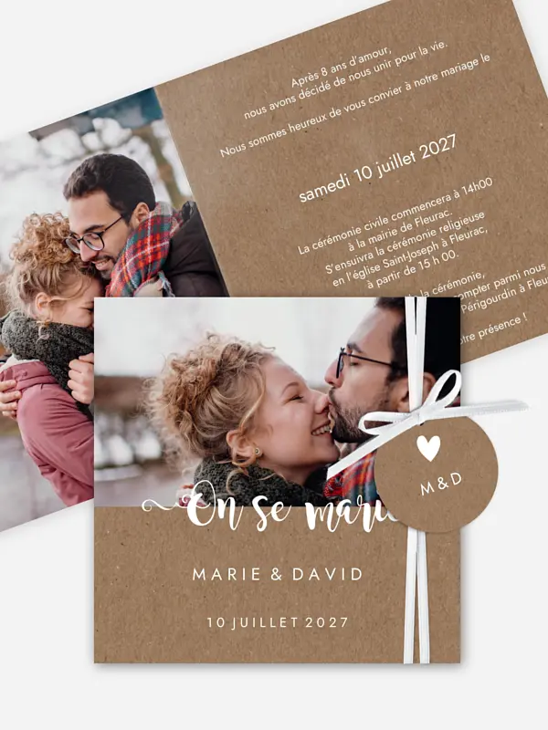 Faire-part de mariage Wild Love