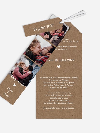 Faire-part de mariage Wild Love