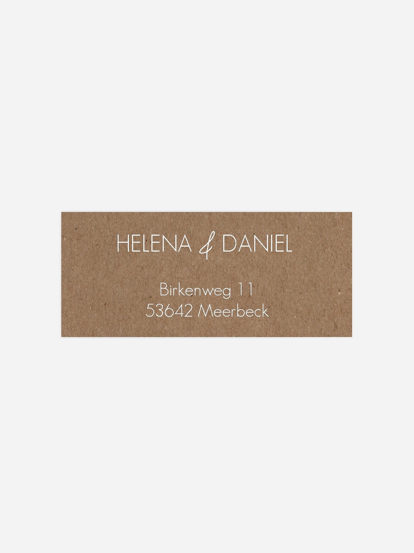Absenderaufkleber Hochzeit Lovely Romance