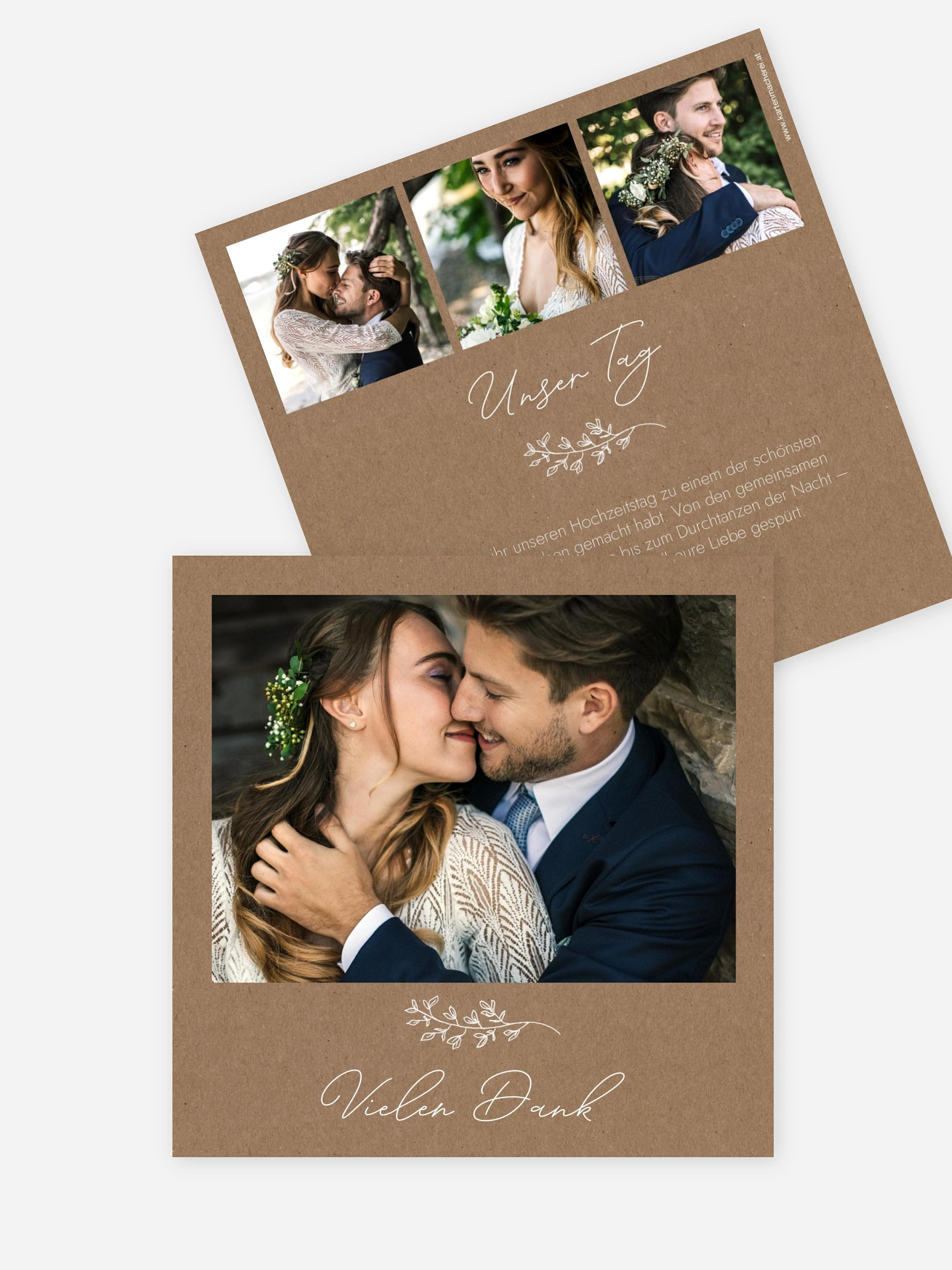 Dankeskarte Hochzeit Lovely Romance
