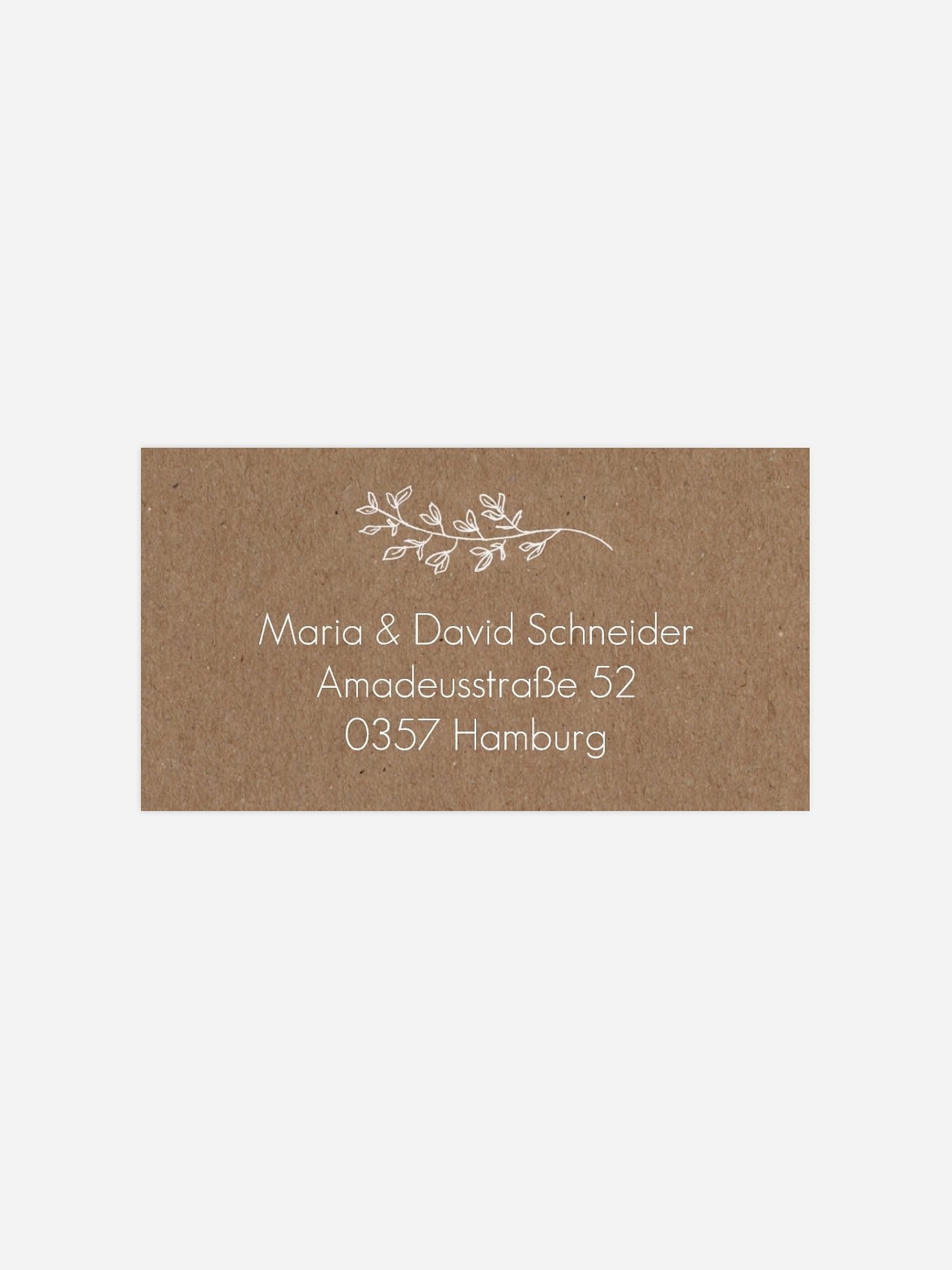 Empfängeraufkleber Hochzeit Lovely Romance