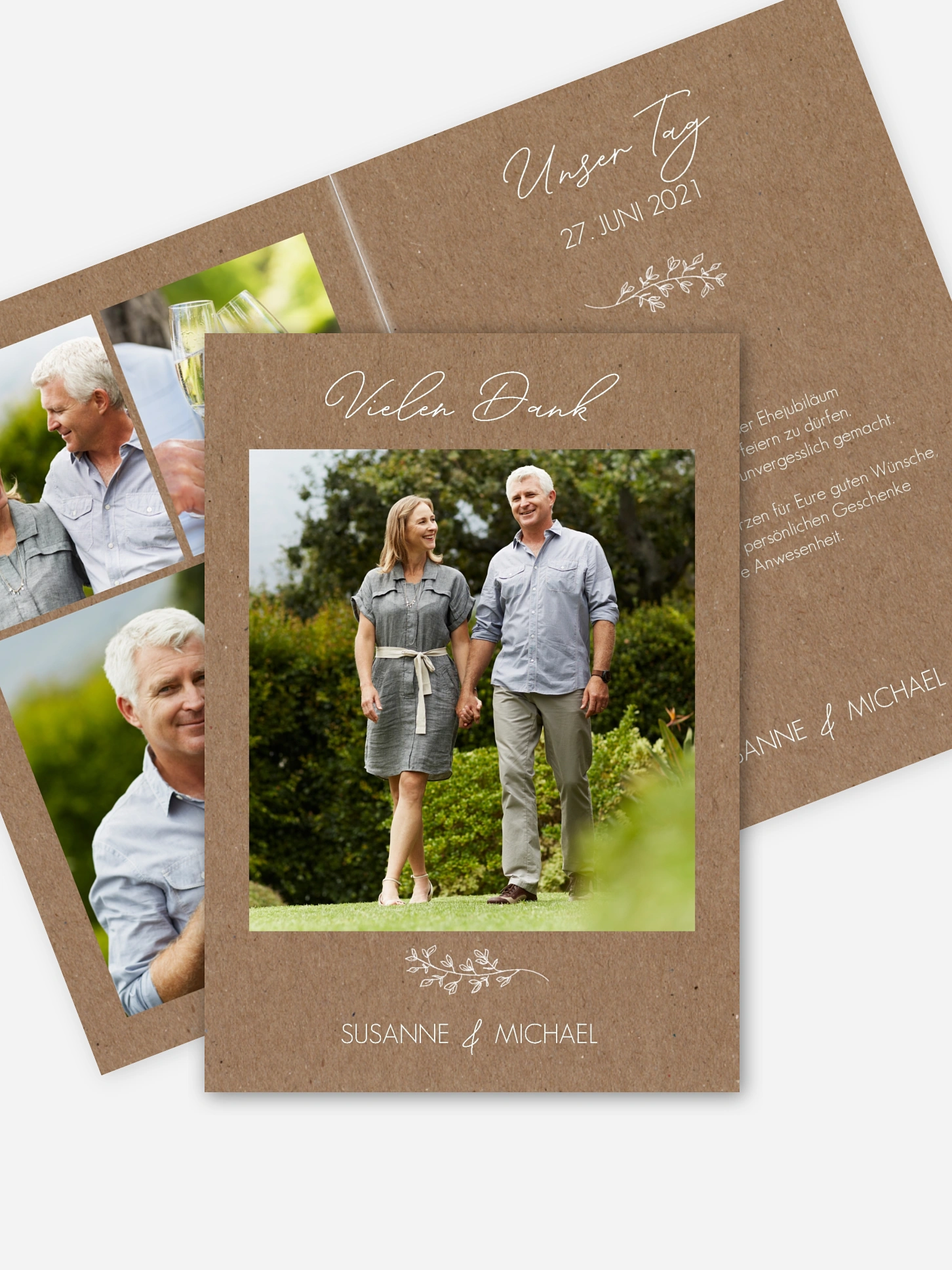 Danksagung zur Silberhochzeit Lovely Romance