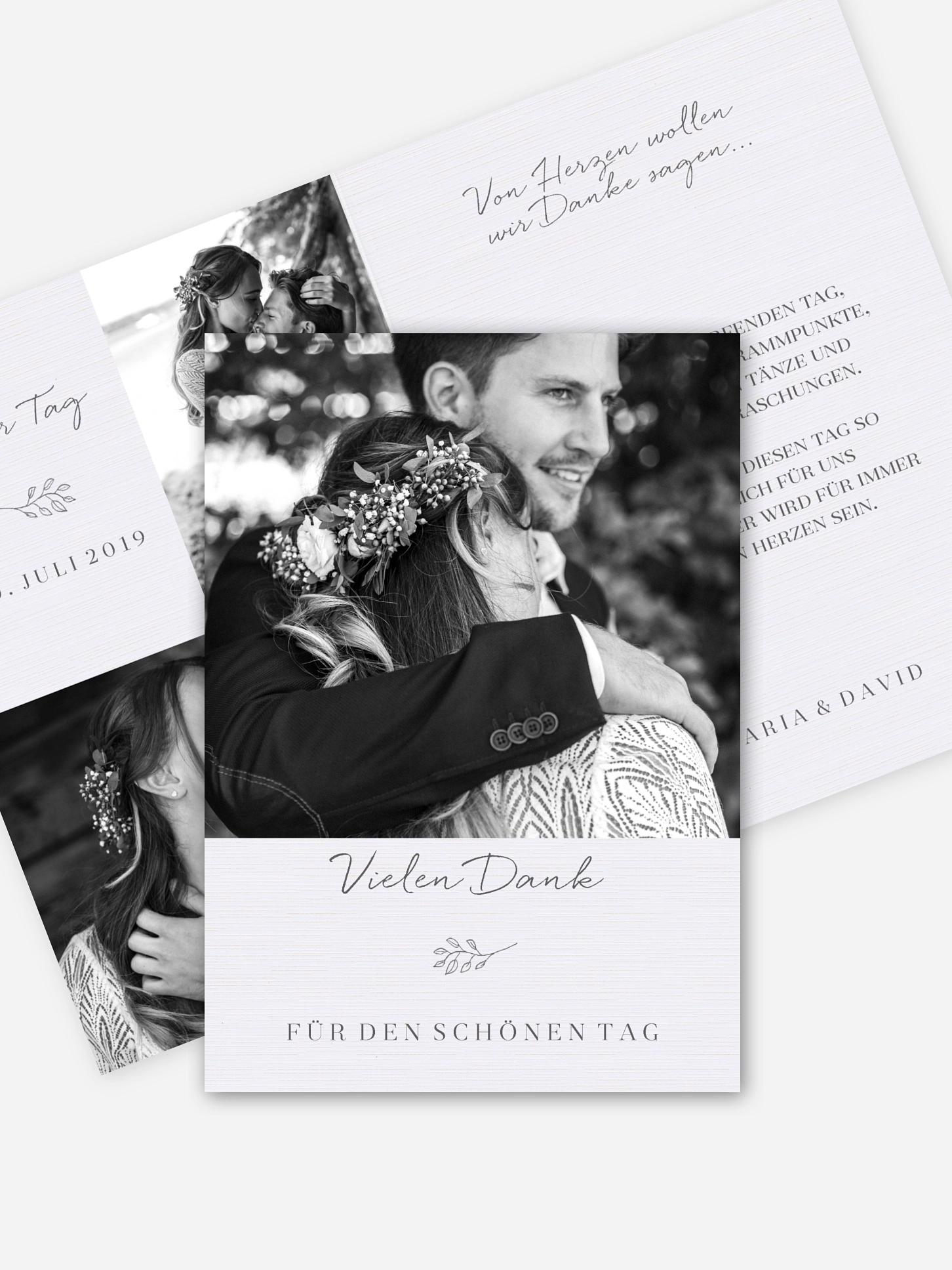 Dankeskarte Hochzeit Everlasting