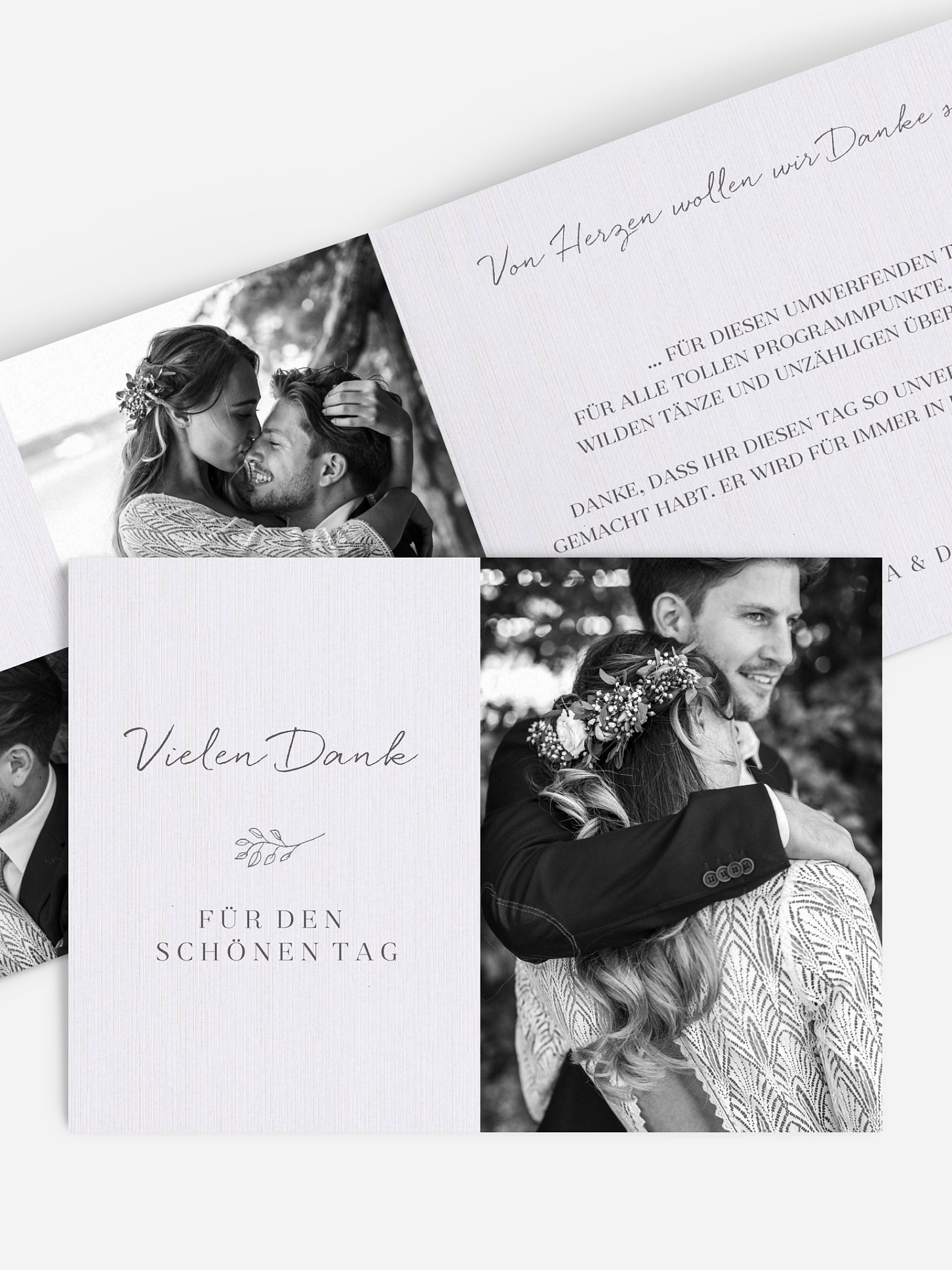 Dankeskarte Hochzeit Everlasting