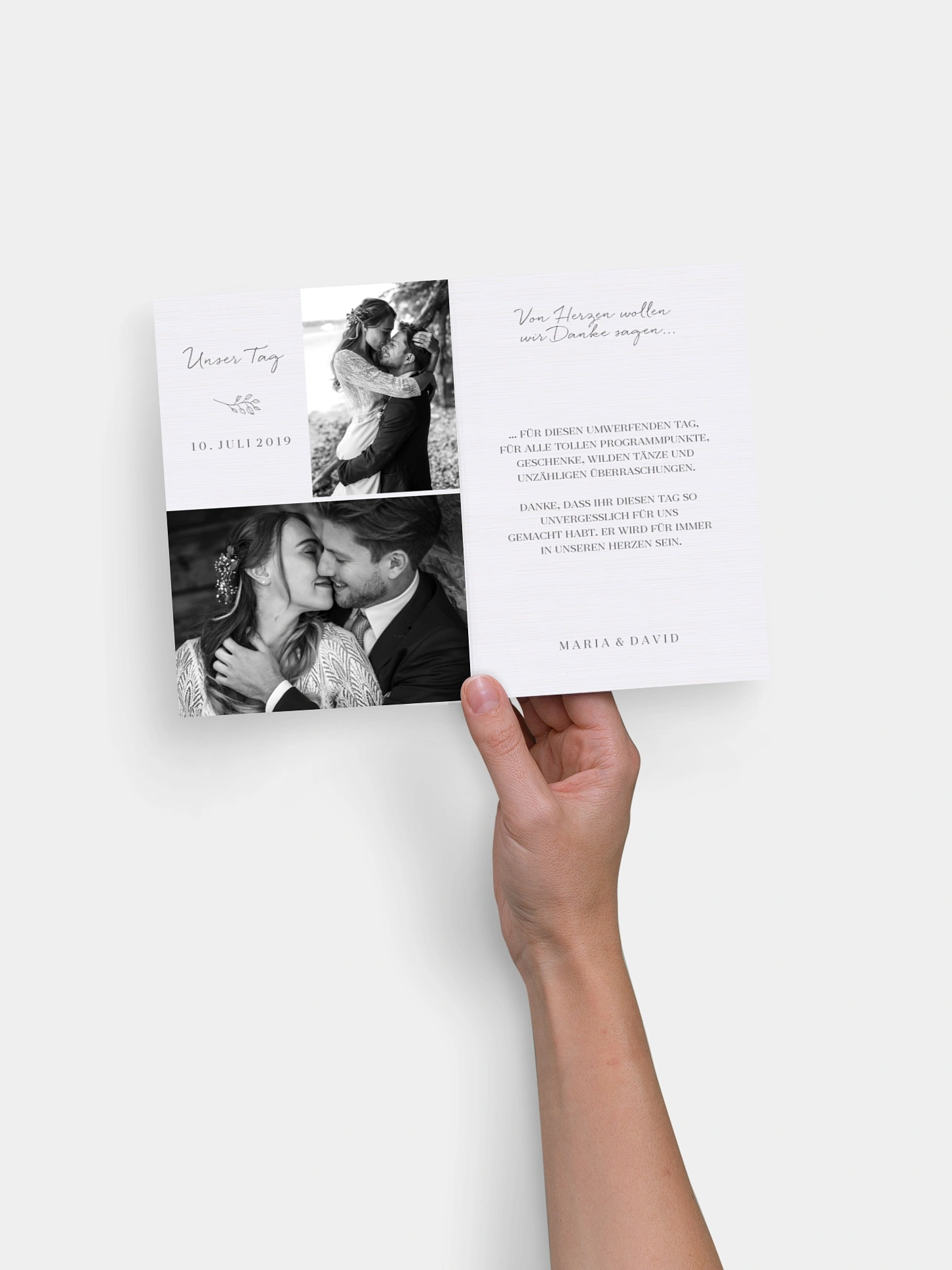 Dankeskarte Hochzeit Everlasting