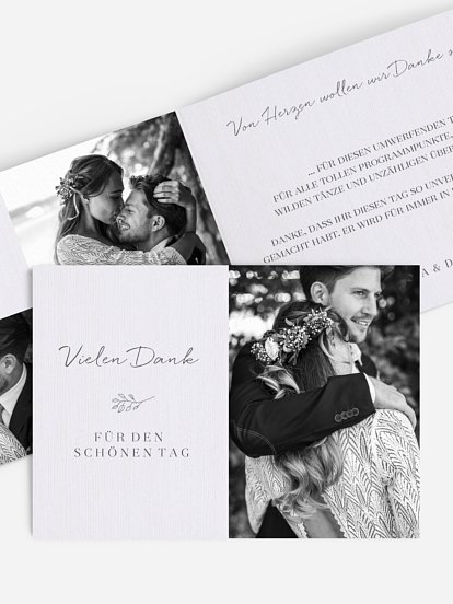 Dankeskarte Hochzeit Everlasting