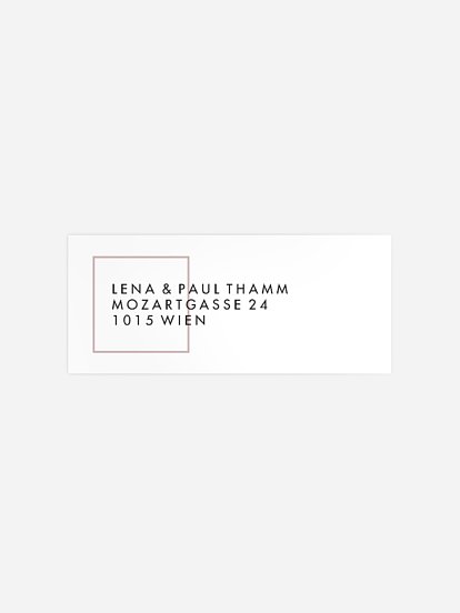 Absenderaufkleber Hochzeit Lasting Memories