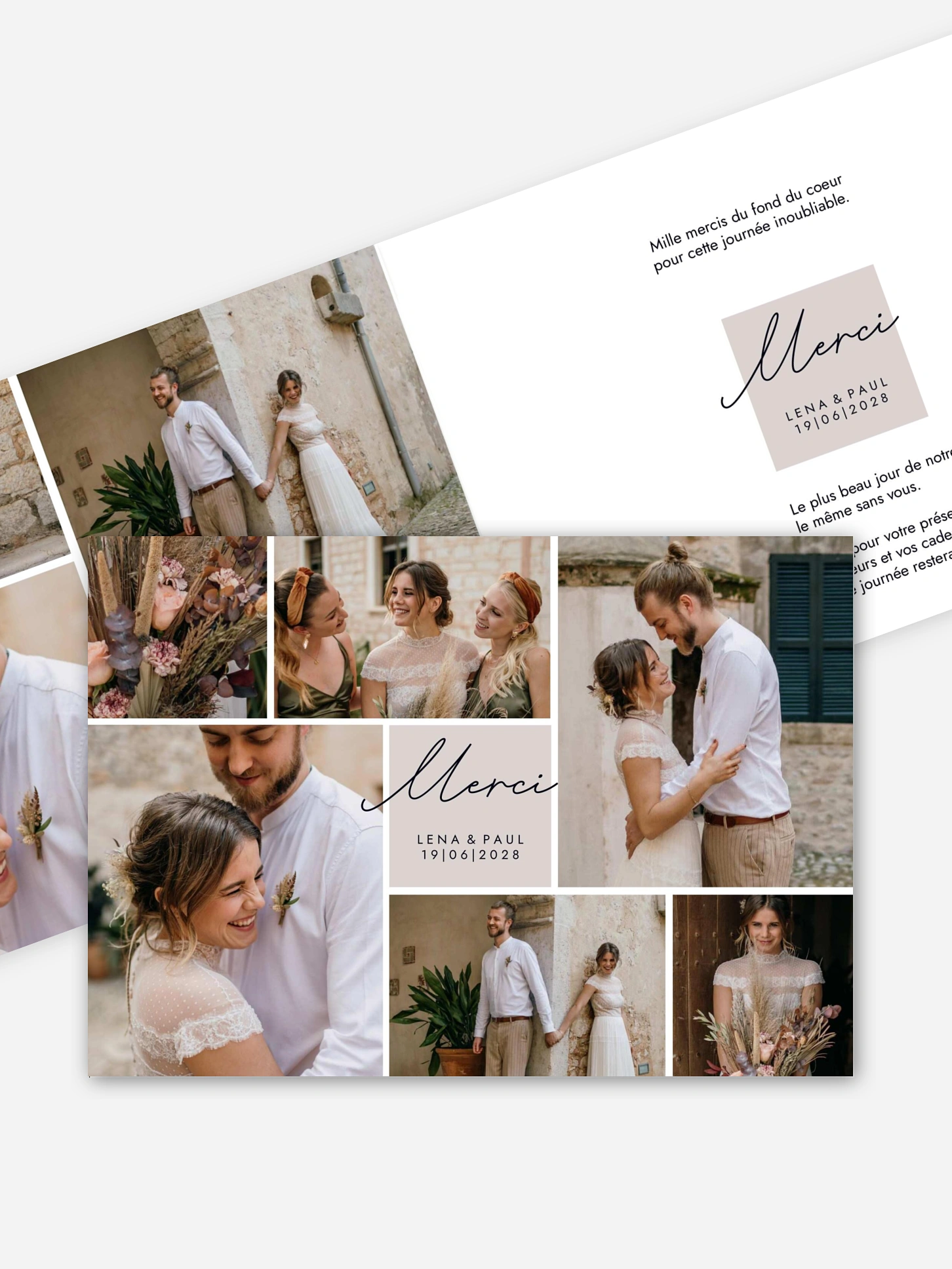 Carte de remerciements Lasting Memories