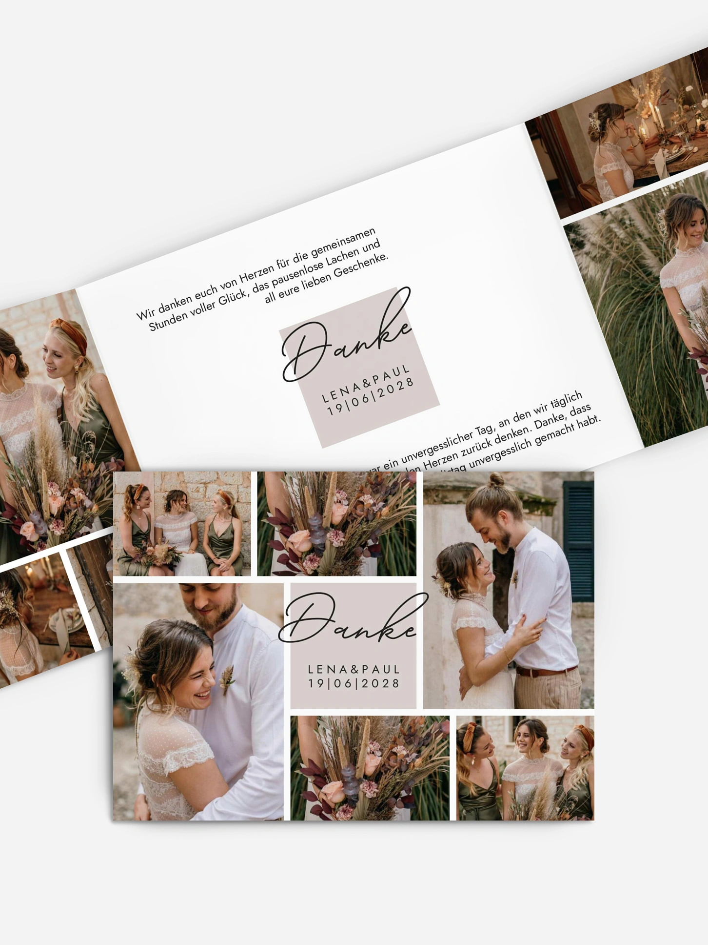 Dankeskarte Hochzeit Lasting Memories