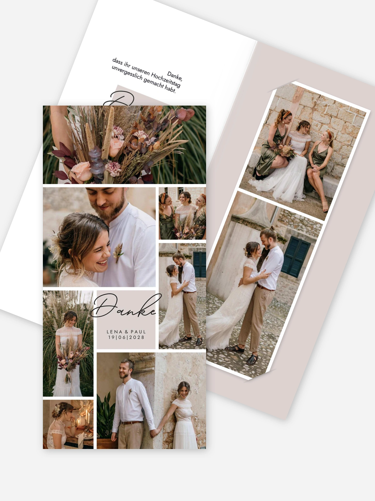 Dankeskarte Hochzeit Lasting Memories