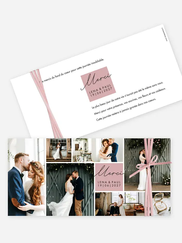 Carte de remerciements Lasting Memories