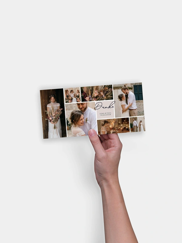 Dankeskarte Hochzeit Lasting Memories