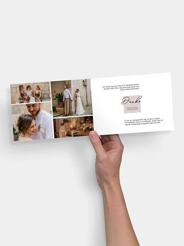 Dankeskarte Hochzeit Lasting Memories