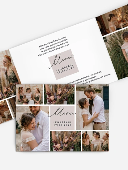 Carte de remerciements Lasting Memories