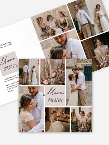 Carte de remerciements Lasting Memories